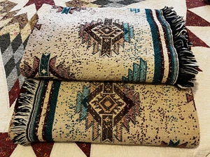 2001 Southwest Design Woven Tapestry Throw (42” W x 68” L) - HAVE 2 - Picture 1 of 3