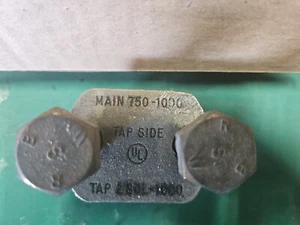 1 Piece Blackburn 2B1000 2 Bolt Connector Lug Main 750-1000 Copper Alloy - Picture 1 of 2