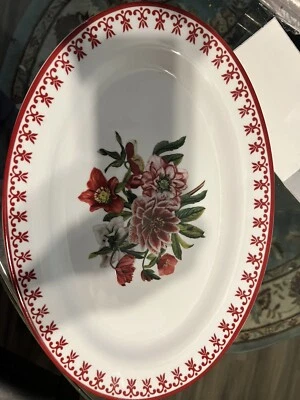 Novo prato oval Williams Sonoma AERIN Lauder Alpine - 16,25”x11” - Imagem 1 de 4