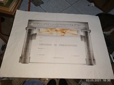 Diploma Fascista Illustrato Da U.Richiello 1928
