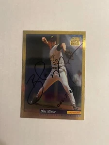 Pittsburgh Pirates BLAS MINOR Signed Card - Picture 1 of 1