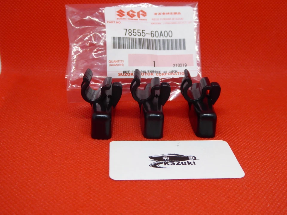 NUEVO OEM Geo Tracker / Suzuki Sidekick clips de techo blando 78555-60A00 (JUEGO DE 3) Foto 1 de 2