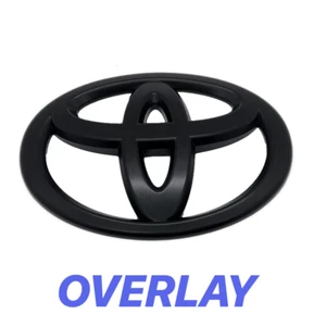 NEW 2022-25 Toyota Tundra Matte Blackout Overlay Front Grille Emblems - Picture 1 of 4