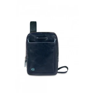BORSA BORSELLO TRACOLLA UOMO PIQUADRO CA3084B2 PELLE BLU ORIGINALE AI 2024 - Picture 1 of 1