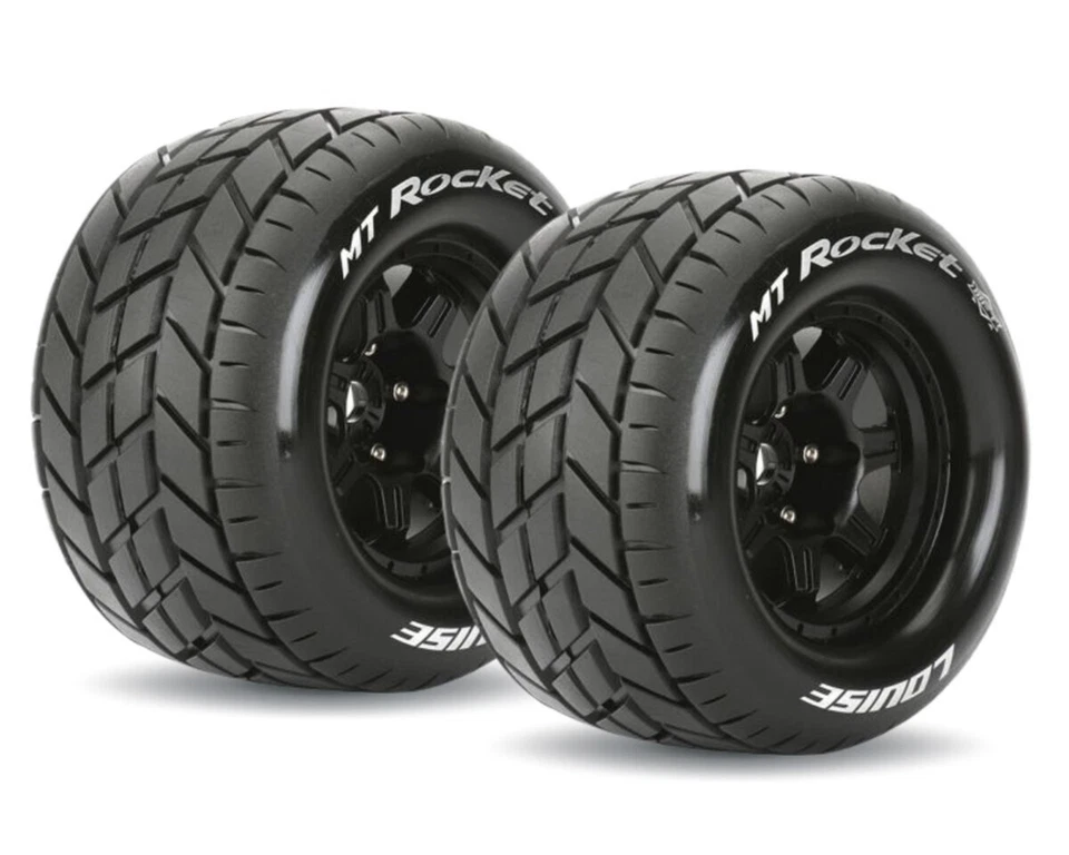 LOUISE MFT MT 3.8 Rocket Reifen 1/8 auf Offset Felge Monster Truck LOUT3320BH .. - Bild 1 von 1