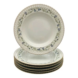 Tazón de sopa Hutschenreuther Catherine con montura condesa púrpura floral 6 piezas - Imagen 1 de 7