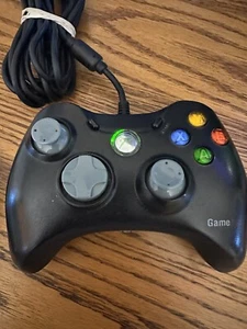 GameStop Xbox 360 Wired Controller Black Xbox- BB-070 -Tested -FAST SHIPPING- - Picture 1 of 4