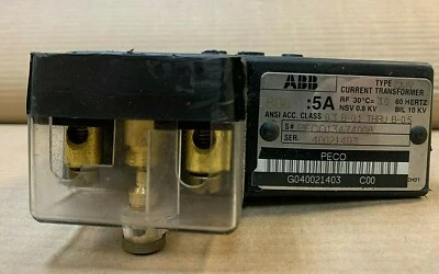 LOTE DE 3 TRANSFORMADORES ABB PECO13474008 TIPO CMV 800:5 AMP 10KV CT 60 HZ "AK" Foto 1 de 2