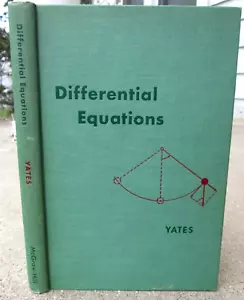Differential Equations by Robert Yates Hardcover 1952 1st Edition - Picture 1 of 6