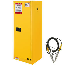 16 Gal Capacity Flammable Storage Cabinet for Flammable Liquids 1 Manual Doors