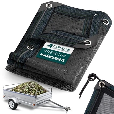 Anhängernetz Feinmaschig 2x3m Abdecknetz Containernetz Schwarz Hängernetz - Bild 1 von 4