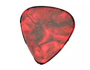 50 New Red #1 Celluloid Plastic Guitar Picks Medium Thickness No Logo - Picture 1 of 5
