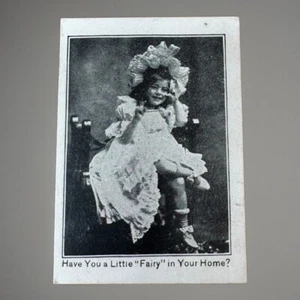 Tarjeta Premium Jabón Hadas N. K. Fairbanks Antigua ~ Niña Hada - Imagen 1 de 2