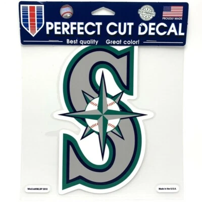 Seattle Mariners 8x8 Die Cut Decal Vinyl Auto Window MLB Baseball Fan Team Film - Image 1 of 2
