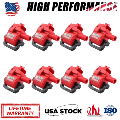 8PCS High Performance Ignition Coil Set For Chevy GMC LS1 LS6 D580 C1144 UF192 - Image 1 of 4