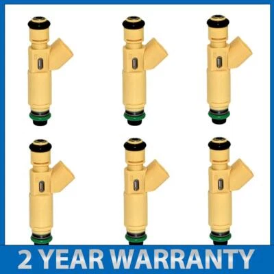 6pcs Fuel Injectors YL8E-C7B Fit Ford Escape 3.0L V6 2001-2003 195500-3520 - image 1 of 4