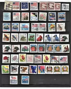 USA used Stamps 56 Definitives from 1981 to 1991 The Scan are the Stamps - Picture 1 of 1
