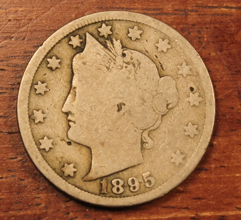 1895 Liberty Nickel Choice VF Near Fine..................Lot 4588 Cover