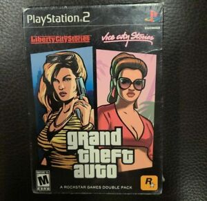 Grand Theft Auto Double Pack Liberty City/ Vice City Stories PS2 (Read Descrip!)