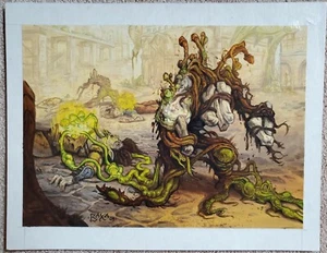 Magic the Gathering MTG Original art painting GOLGARI GERMINATION BAXA RAVNICA  - Picture 1 of 5