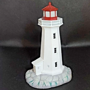 Vintage Lefton Leuchtturm Peggy's Cove Kanada 15098 handbemalt 2002 Mini 4,5 Zoll - Bild 1 von 13