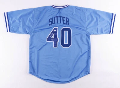 Bruce Sutter Signed Atlanta Braves Jersey Inscribed "H.O.F. 06" (JSA Hologram) - Image 1 of 4