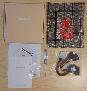 Inateck KTU3FR-4P USB 3.0 PCIe Express KT4001 Fresco FL1100 SATA UASP espansione - Imagen 1 de 8