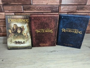 The Lord of the Rings Trilogy DVD Bundle Fellowship 2 Towers Return of the King - Imagen 1 de 22