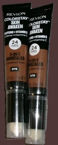 Revlon ColorStay Skin Awaken 5-In-1 Concealer 078 Truffle w/ Caffeine Lot of 2 - Picture 1 of 2