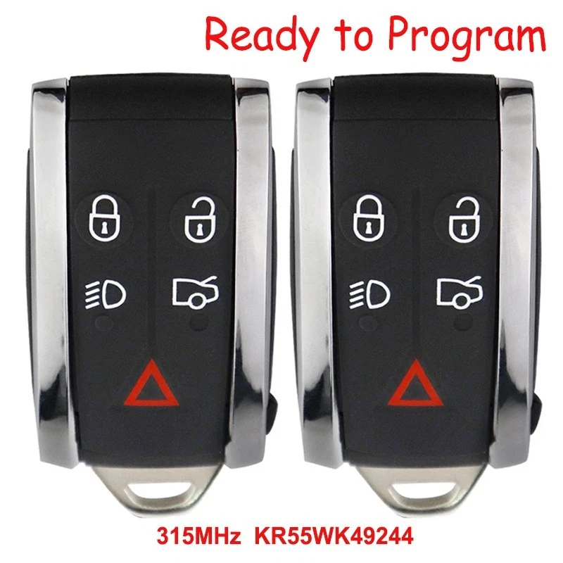 2X Llavero remoto para Jaguar XF XFR XK XKR KR55WK49244 PCF7953A 315 MHz Foto 1 de 1