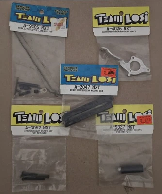 Vintage Team Losi ~ NXT ~ Parts Lot ~ 5 Items Total ~ NIP NOS - Image 1 of 4