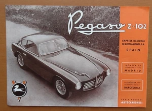 V40611 PEGASO 102B 2.8 - FICHE - 1953 - 23x32 - GB - Bild 1 von 2