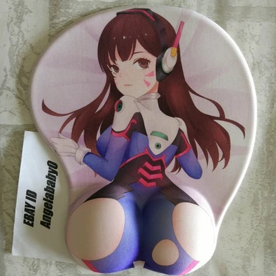 New DIY D.Va Anime 3D Mouse pad Wrist Rest Xmas Gift in stock BF - Image 1 of 4