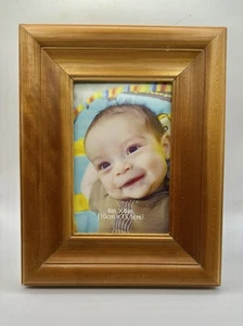 Burnes Of Boston Wooden Frame Desktop Honey Oak 4x6 Photo - Picture 1 of 5
