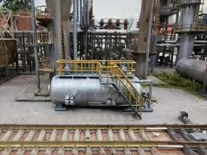 Maßstab 1:87 Zugszene Modell Ölspeicher Tank Fabrik Gasspeicher Tank Modell - Bild 1 von 5