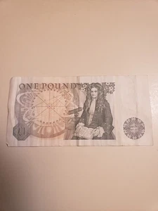 Isaac Newton England 1 Pound Banknote QEII Währung Queen Elizabeth II London - Bild 1 von 2