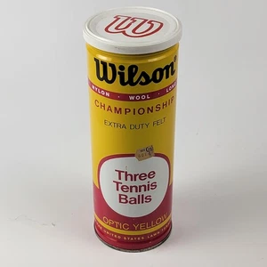 Vintage Wilson Championship Tennisball Dose Optik gelb Extra Duty Filz USA 70er - Bild 1 von 7