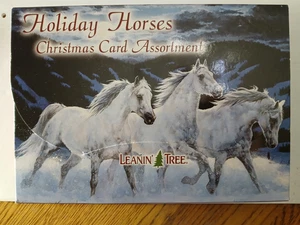 Leanin’ Tree Holiday Horses Christmas Card Assortment - Picture 1 of 2
