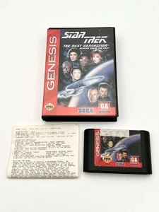 Jeu et étui Star Trek The Next Generation Echoes From The Past (Sega Genesis) - Photo 1/8