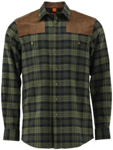 Tom Collins® camisa de franela con ribete de hombro camisa de caza oliva/verde de Oefele caza - Imagen 1 de 7