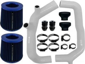 Turbo Intake Inlets Pipes Adapters for BMW N54 135i 335i 535i E90 WHITE BLAF VS - Bild 1 von 22