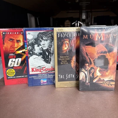Gone in 60 Seconds, King Creole, Sixth Sense, Mummy Sealed VHS Collection - Image 1 of 4