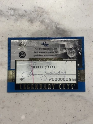 2003 Upper Deck SP Legendary Cuts Harry Carry Cut Signature Auto Cubs HOF /35 - Image 1 of 2