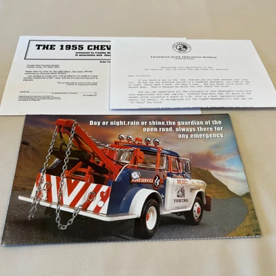 Camión de remolque Chevy Big Joe’s 1955 Franklin como nuevo folleto raro solo 1:24 Foto 1 de 4