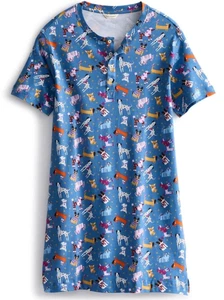 Vera Bradley Bark Park Dogs Henley Nachtkleid / Nachthemd XLarge Nachthemd - Bild 1 von 2