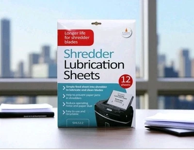 Cathedral Paper Shredder Lubrication Oil Sheets - Pack of 12  - Image 1 of 2