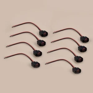 8x EV6 EV14 USCAR fit for FORD F-150 Mustang FUEL INJECTOR CONNECTOR PIGTAIL - Picture 1 of 4