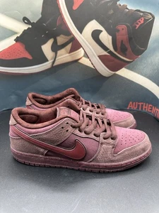 Size 11 - Nike Dunk Premium SB Low City of Love Collection - Burgundy Crush - Picture 1 of 8