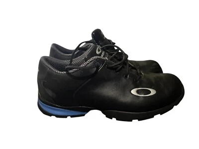 Tênis de golfe Oakley Carbon Pro preto masculino tamanho 8.5 impermeável couro logotipo chuteiras - Imagem 1 de 4