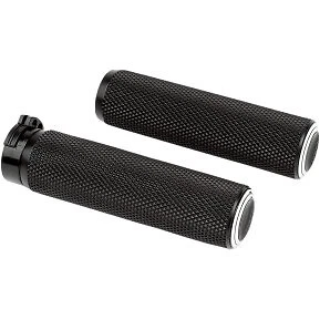 Empuñaduras de doble anillo Arlen Ness 07-308 Black Fusion para acelerador Harley Cable Op Foto 1 de 1